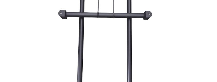 Custom black powder coated carbon steel go-kart front frame, welded tubular go-kart front support skeleton frame