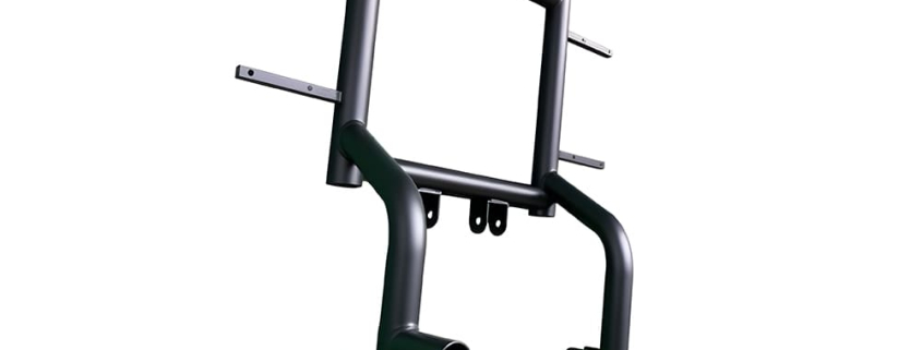 Custom black powder coated bent tube go-kart rear rack spare part, go-kart rear tubular luggage support frame