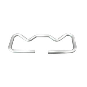 Custom polished bent aluminum handle, multi-wave curved aluminum tubular grip spare part for equipment assembly