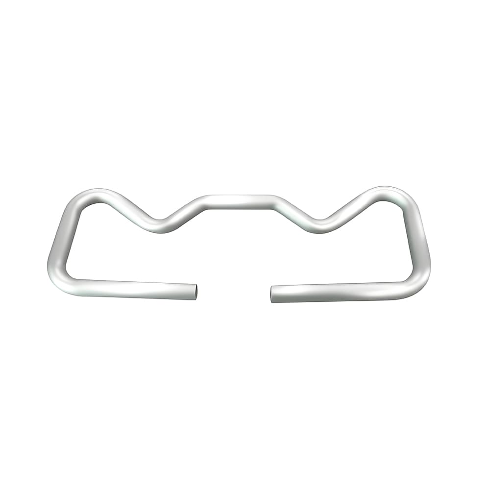 Custom polished bent aluminum handle, multi-wave curved aluminum tubular grip spare part for equipment assembly