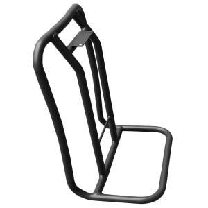 Custom black powder coated metal tube backpack support frame, equipment back mounting tubular frame