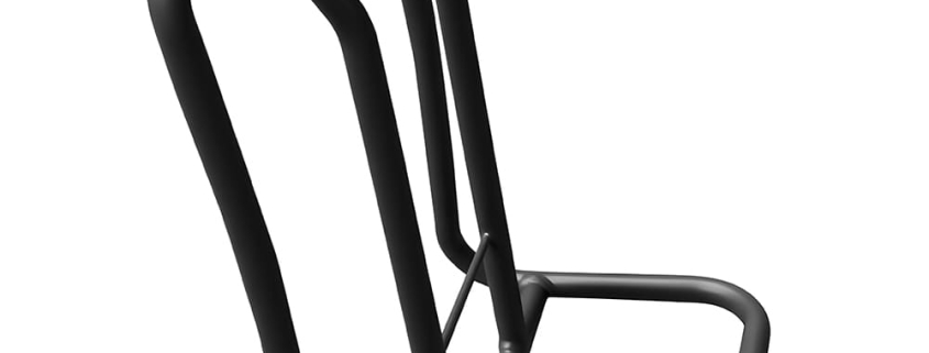 Custom black powder coated metal tube backpack support frame, equipment back mounting tubular frame