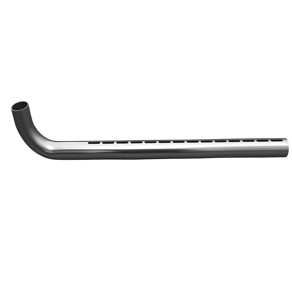 Custom slotted stainless steel bent tube spare part, bent tubular component with elongated holes