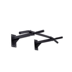 Custom black powder coated wall mounted pull up bar bracket for home gym fitness training