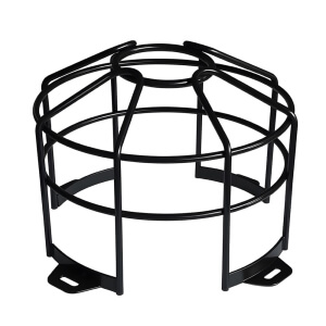 Custom black powder coated wire metal light guard protective frame for lamp