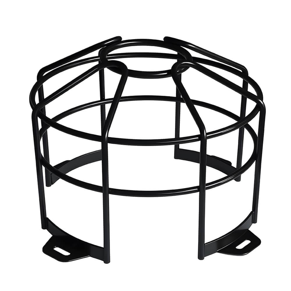 Custom black powder coated wire metal light guard protective frame for lamp