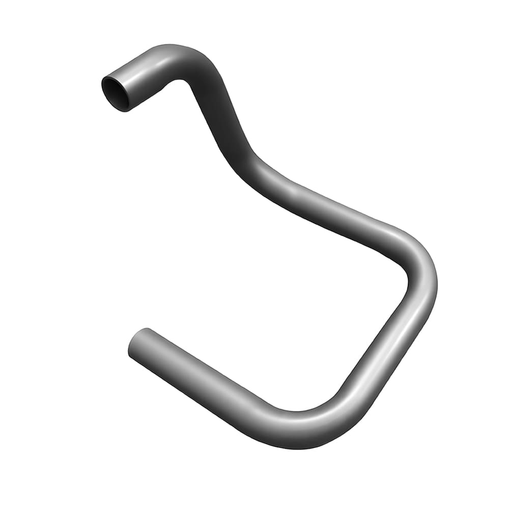 Custom polished bent metal tube furniture parts, multi-curved tubular steel component for chair and table frame assembly